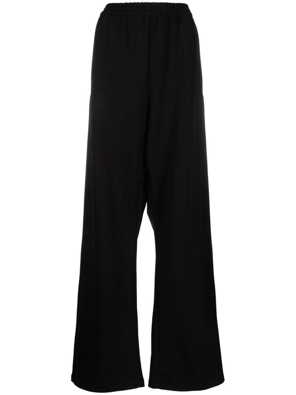 Balenciaga Wide-leg Trousers in Black | Lyst