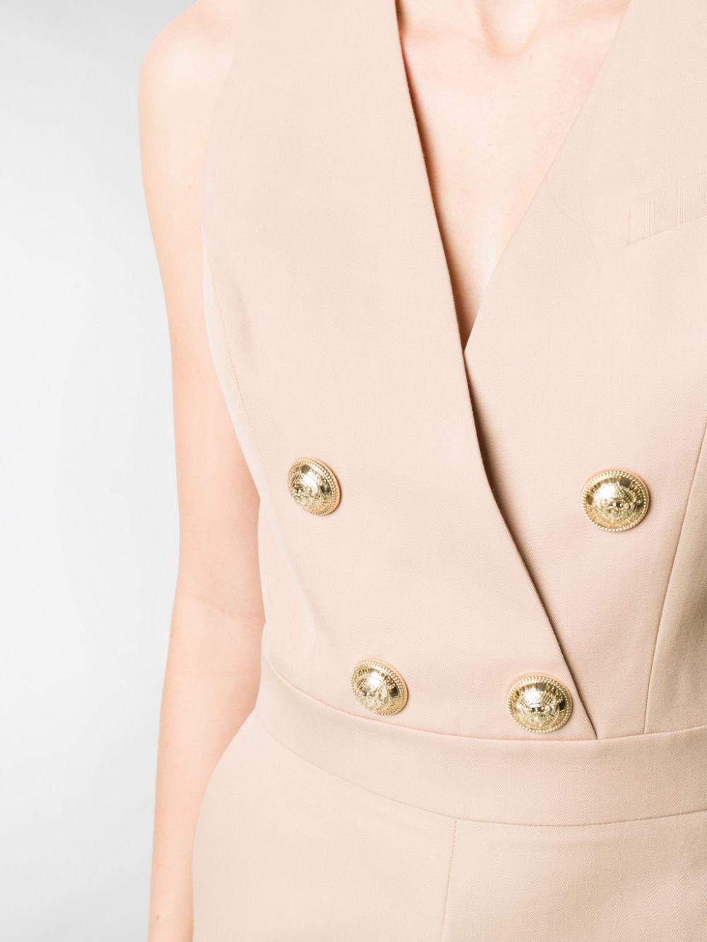 Balmain Wool Gold-tone Buttons Jumpsuit - Save 46% - Lyst