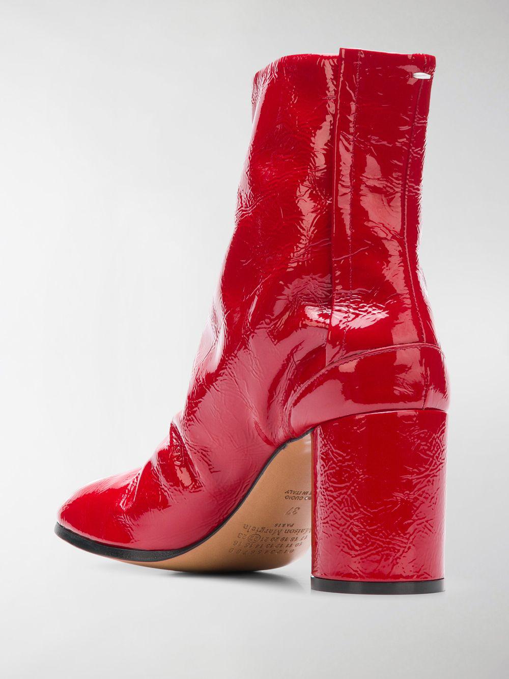 red tabi boots