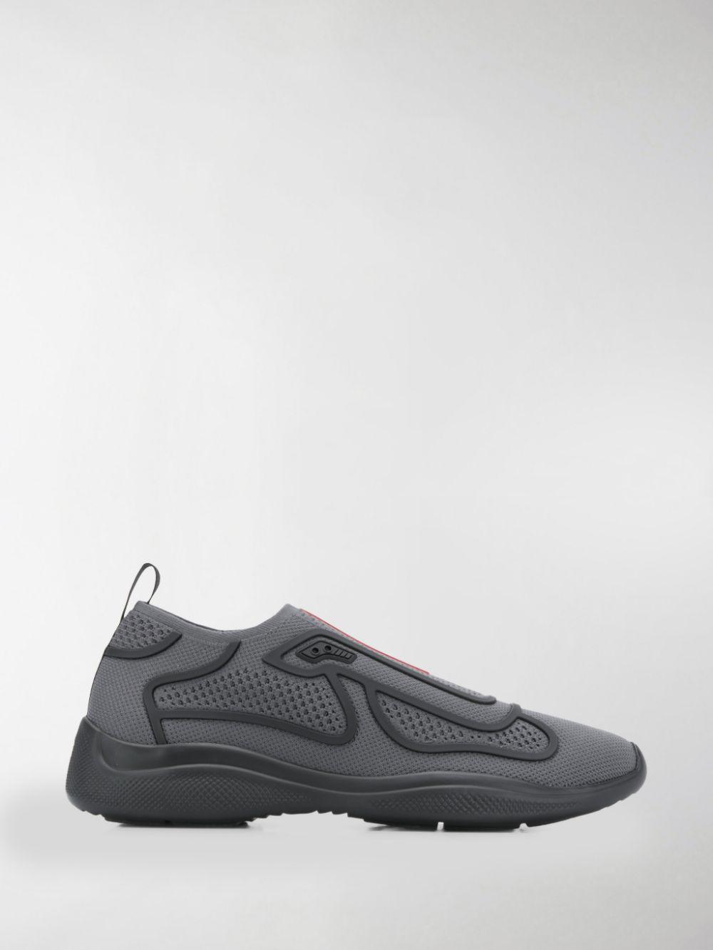 prada americas cup sneakers grey