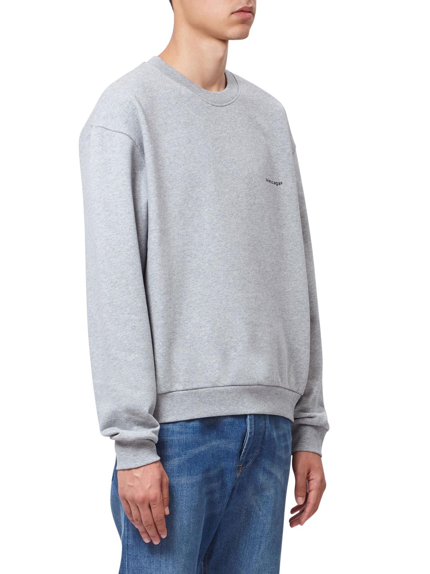 balenciaga small logo sweatshirt