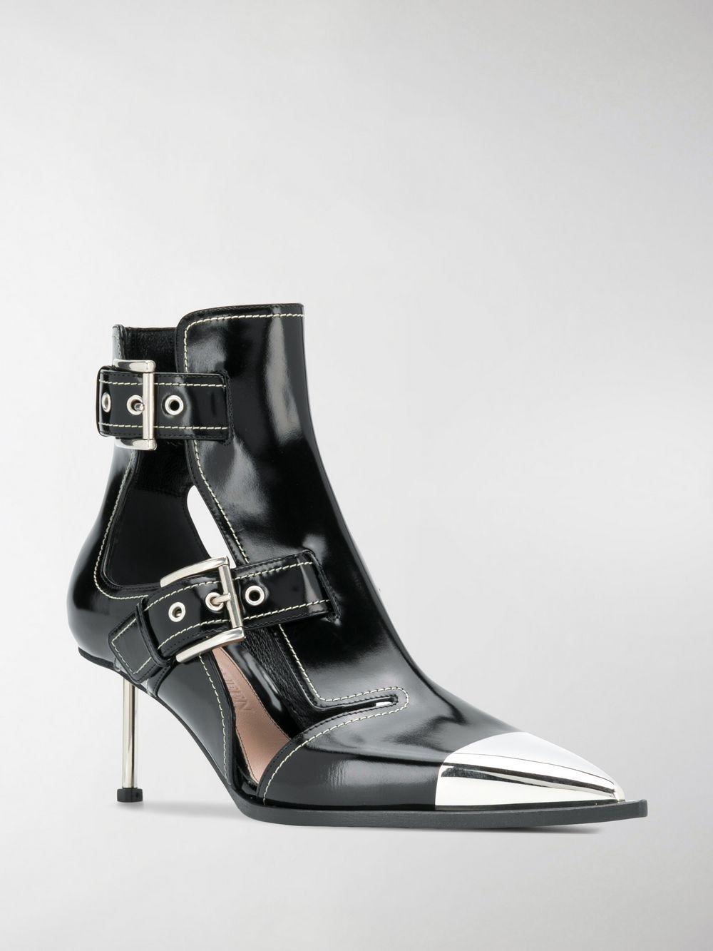alexander mcqueen caged ankle boots