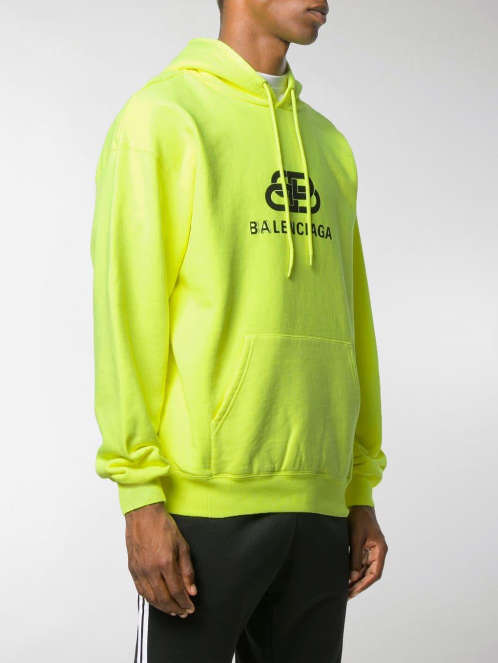 neon balenciaga hoodie