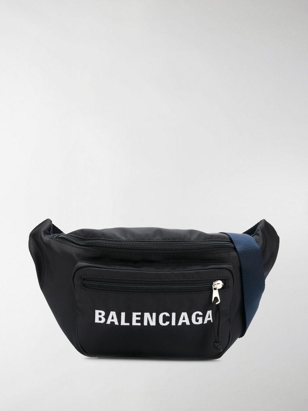 Balenciaga Logo Sling Bag in Black for Men | Lyst