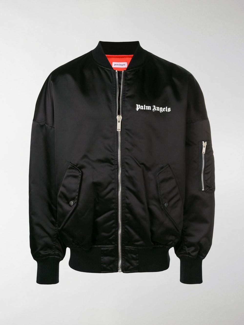 Palm Angels Synthetic Logo Bomber 