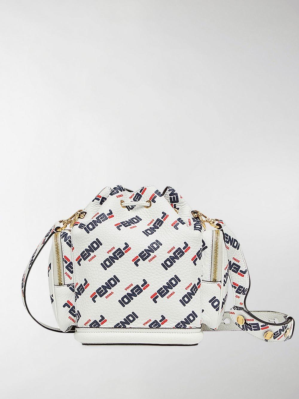 Fendi Mania Bucket Bag in White Lyst