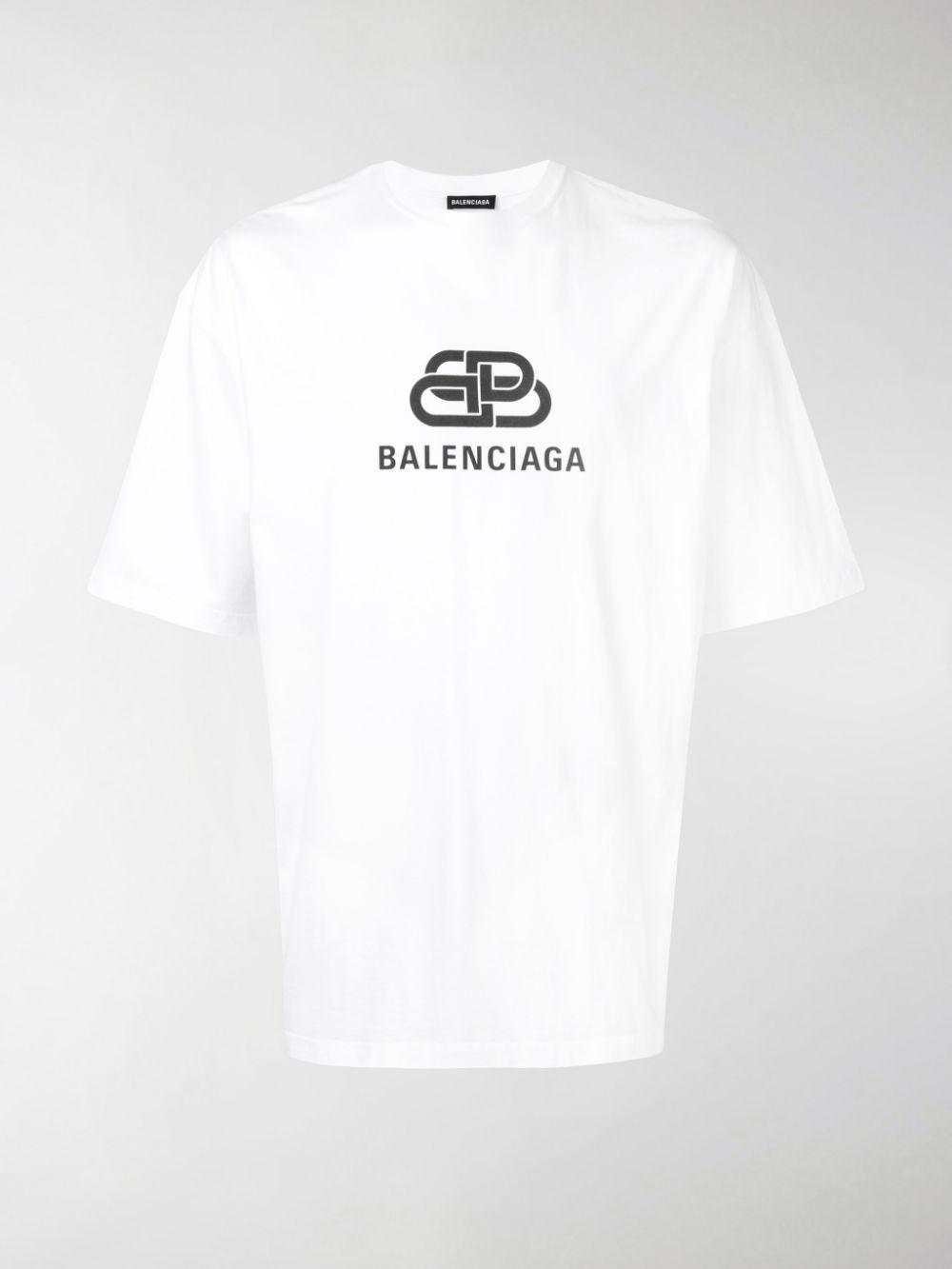 Balenciaga Classic Logo T-shirt in White for Men - Lyst