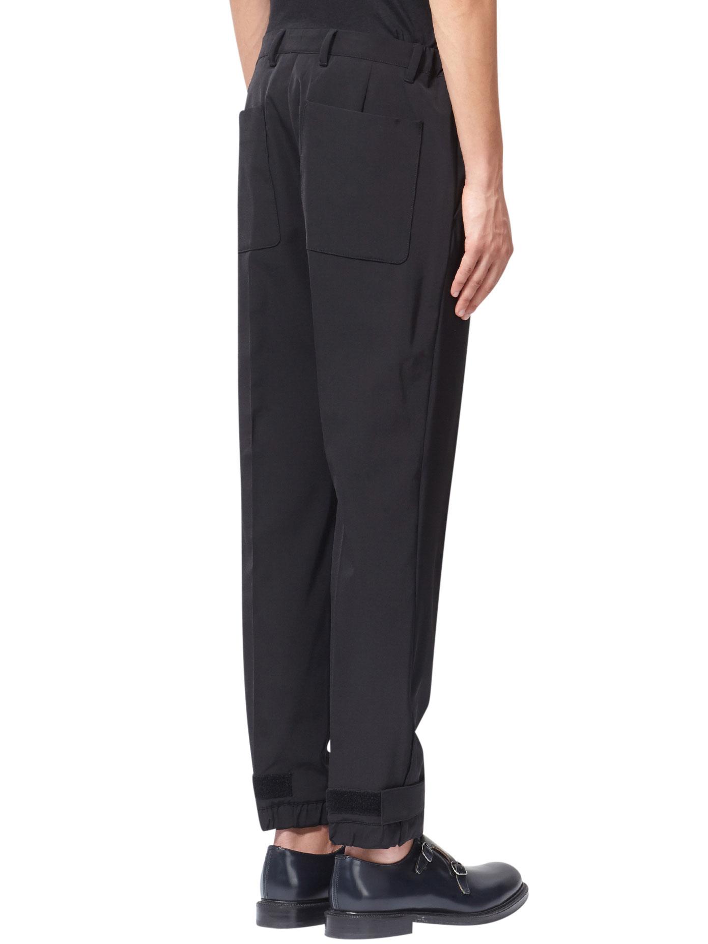 prada rubber cuff jogger pants