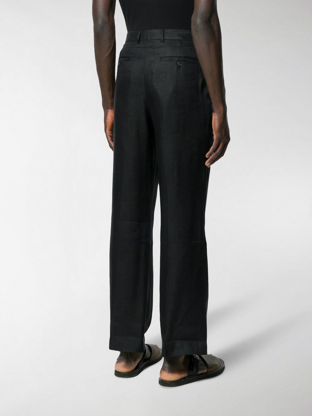 Jacquemus Flared Trousers in Black for Men - Lyst