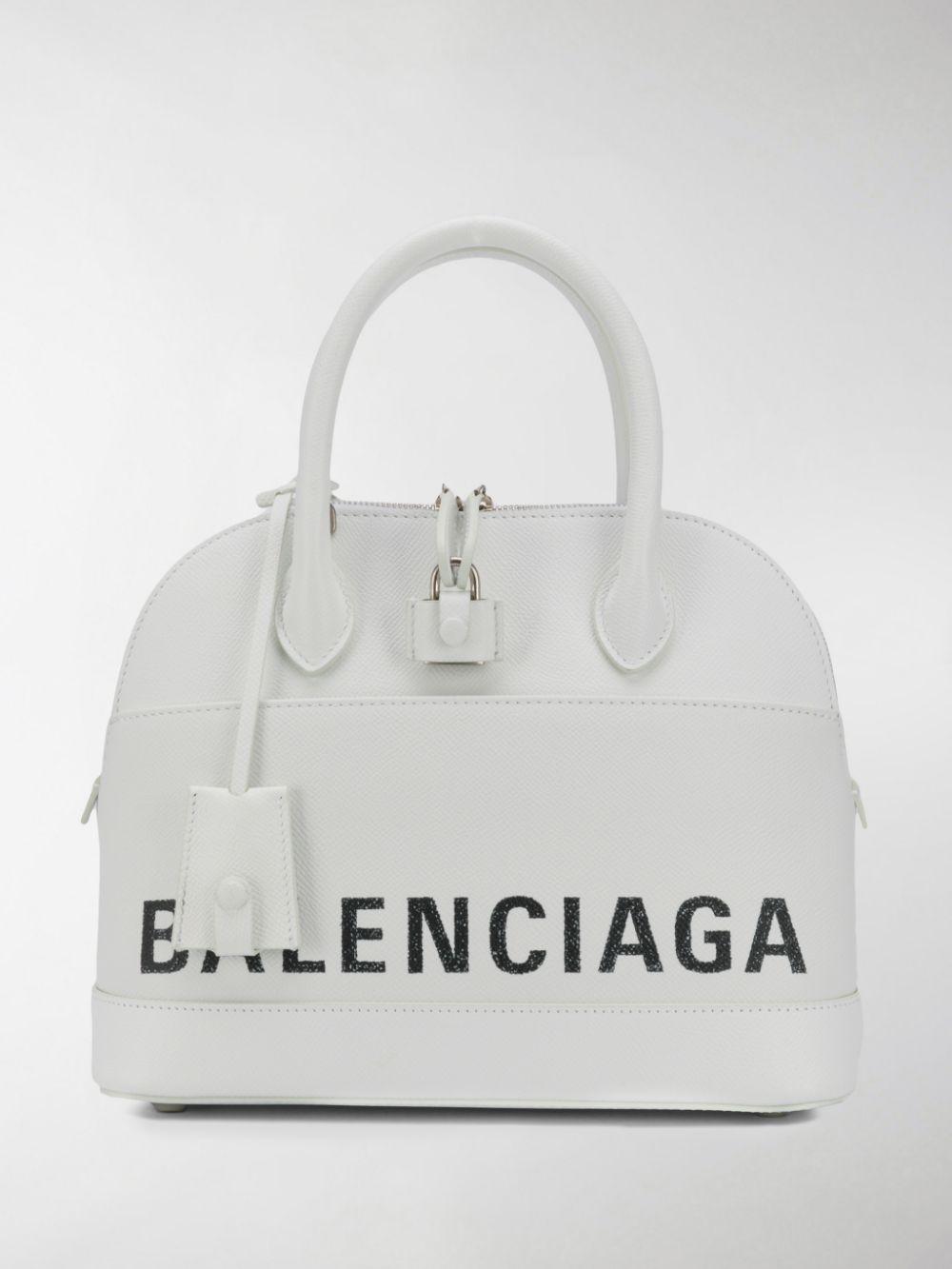 Balenciaga Ville Small Tote Bag in White - Lyst