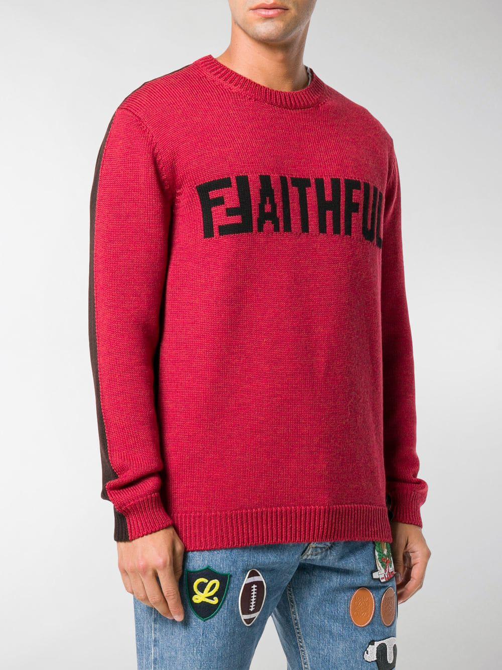 fendi red jumper