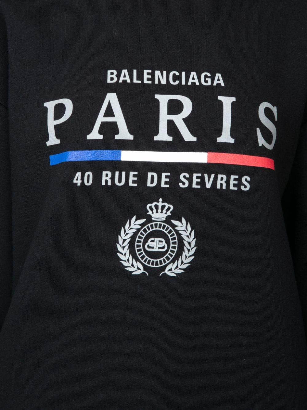 Balenciaga Rue De Sevres Sweatshirt in Black | Lyst