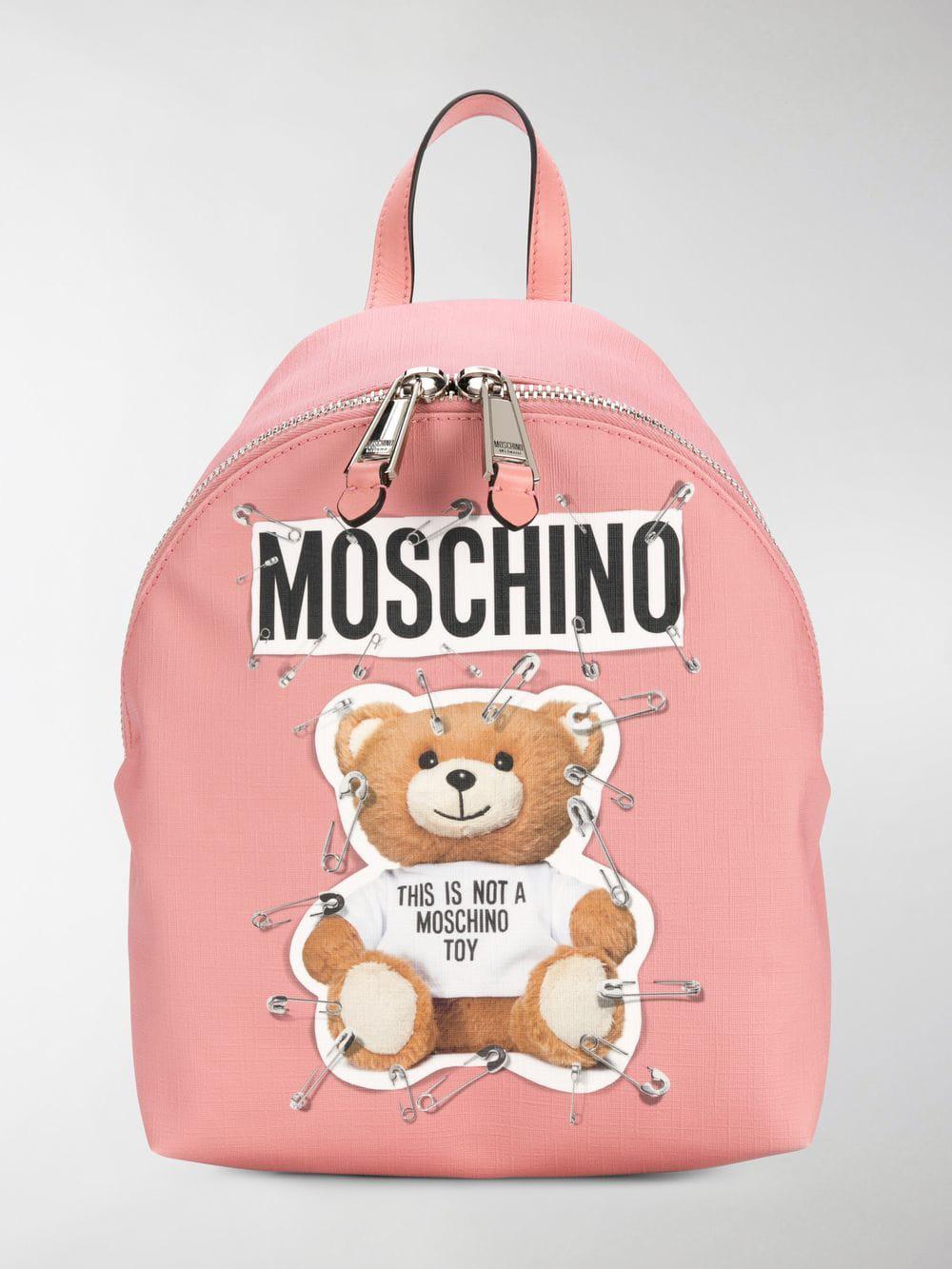 Zaini Uomo | Zaino Italian Teddy Bear Nero | Moschino — HBRJobs