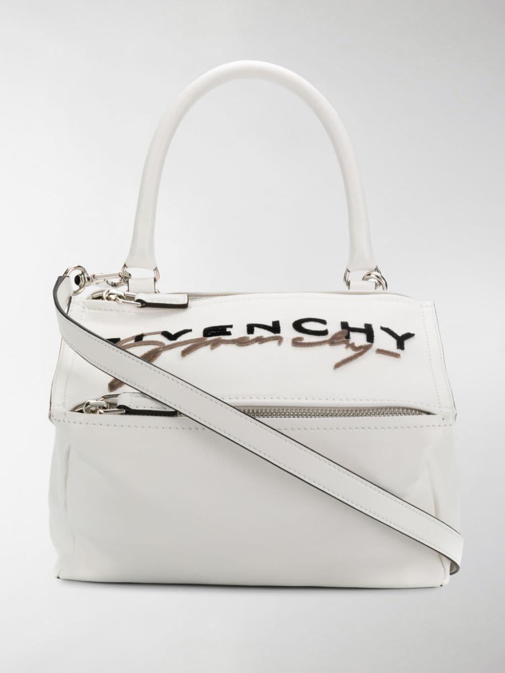 Givenchy Leather Logo Crossbody Bag in White Save 32 Lyst