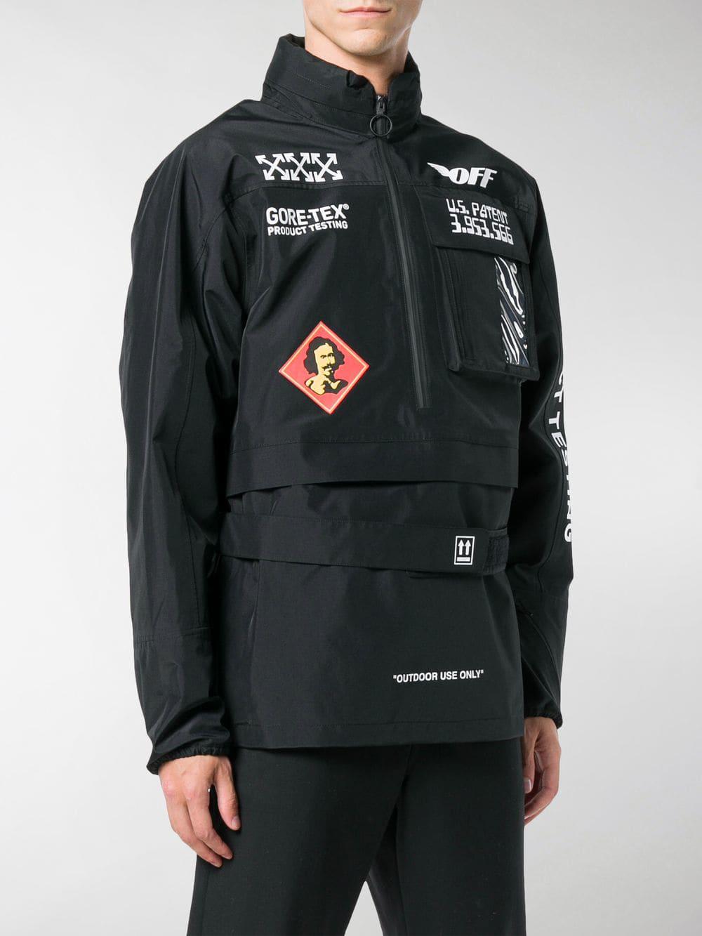 off white gore tex jacket