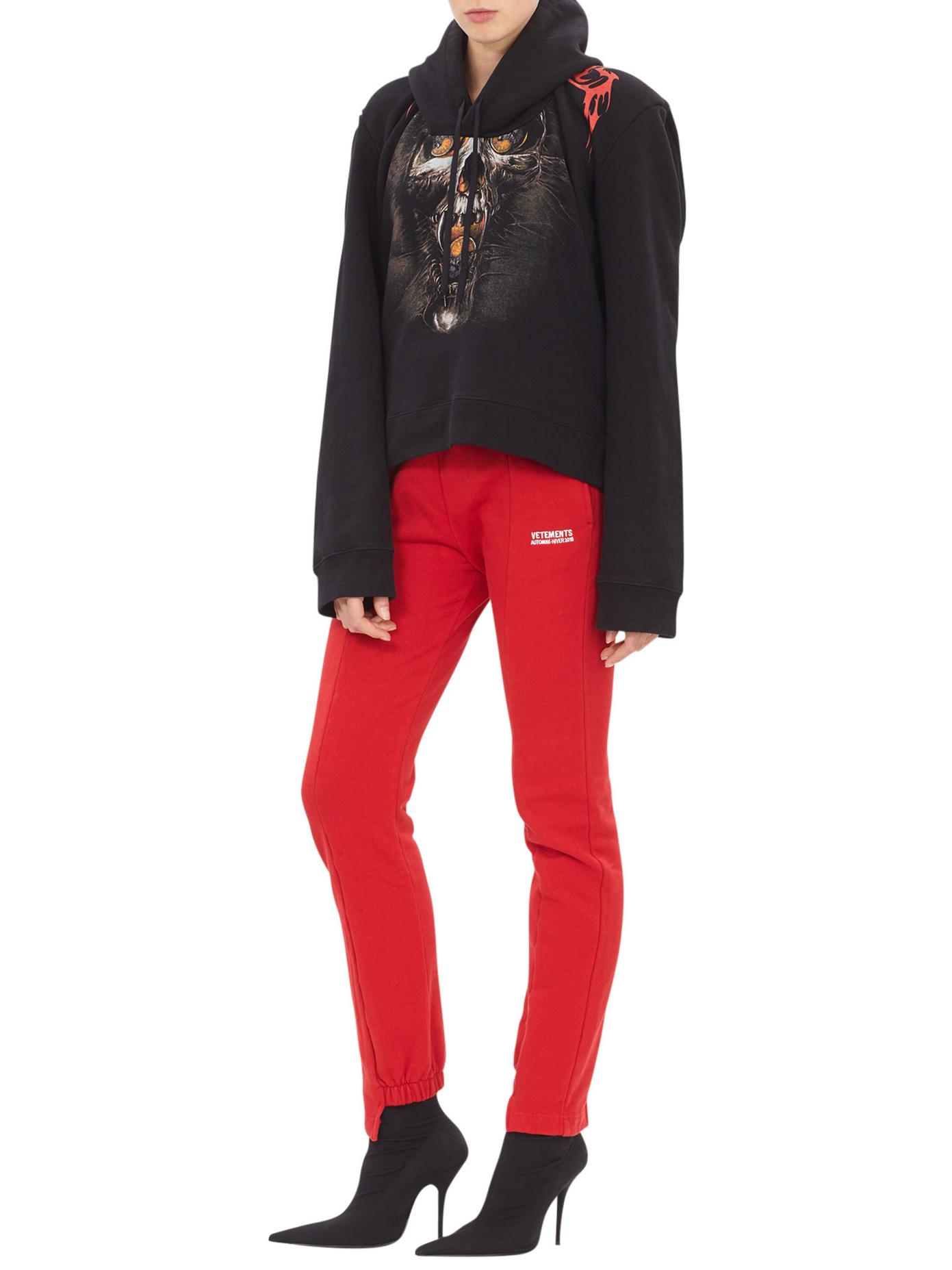 vetements misplaced skull hoodie