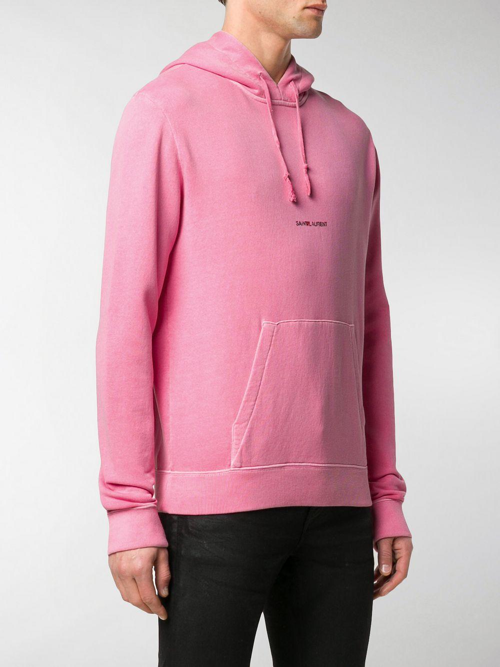 Saint laurent pink hoodie new arrivals