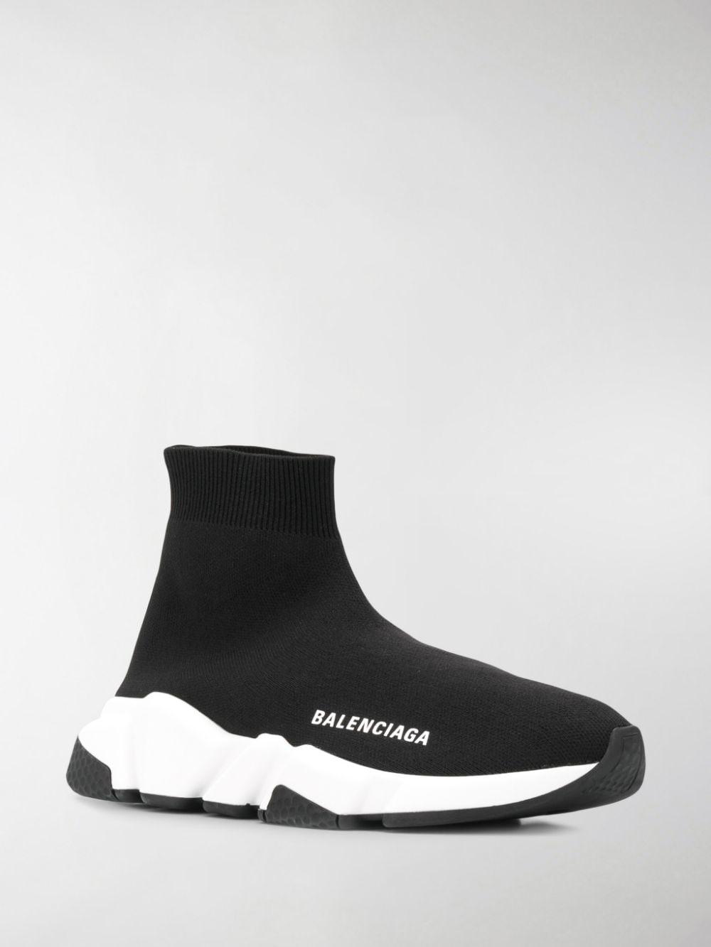 Balenciaga Speed Slip-on Sneakers in Black - Lyst