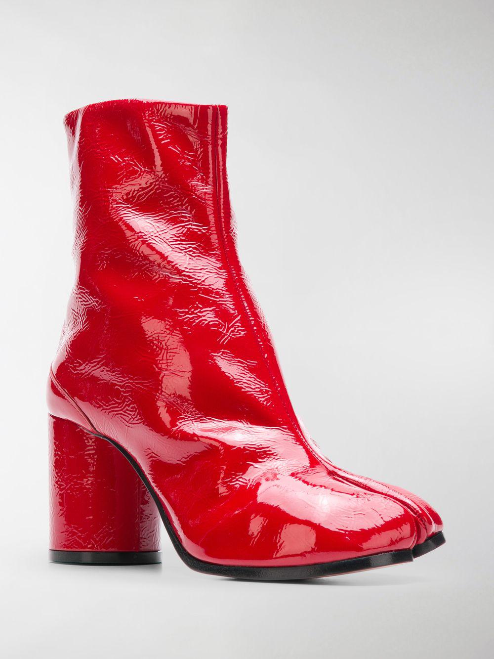Maison Margiela Tabi Boots in Red 