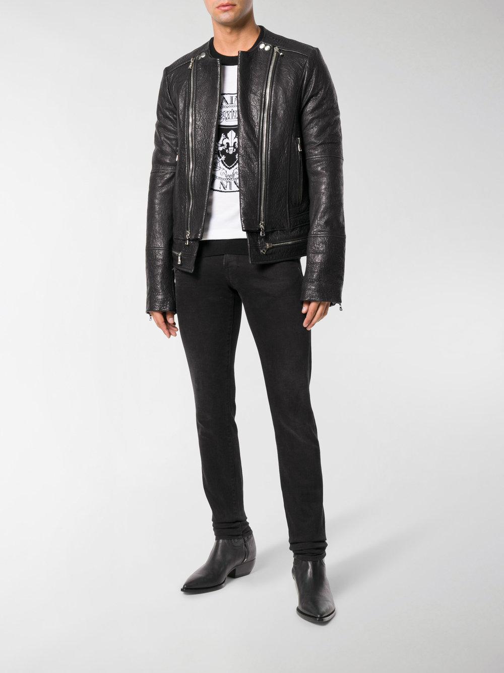 Bubble Leather in Black for Men |
