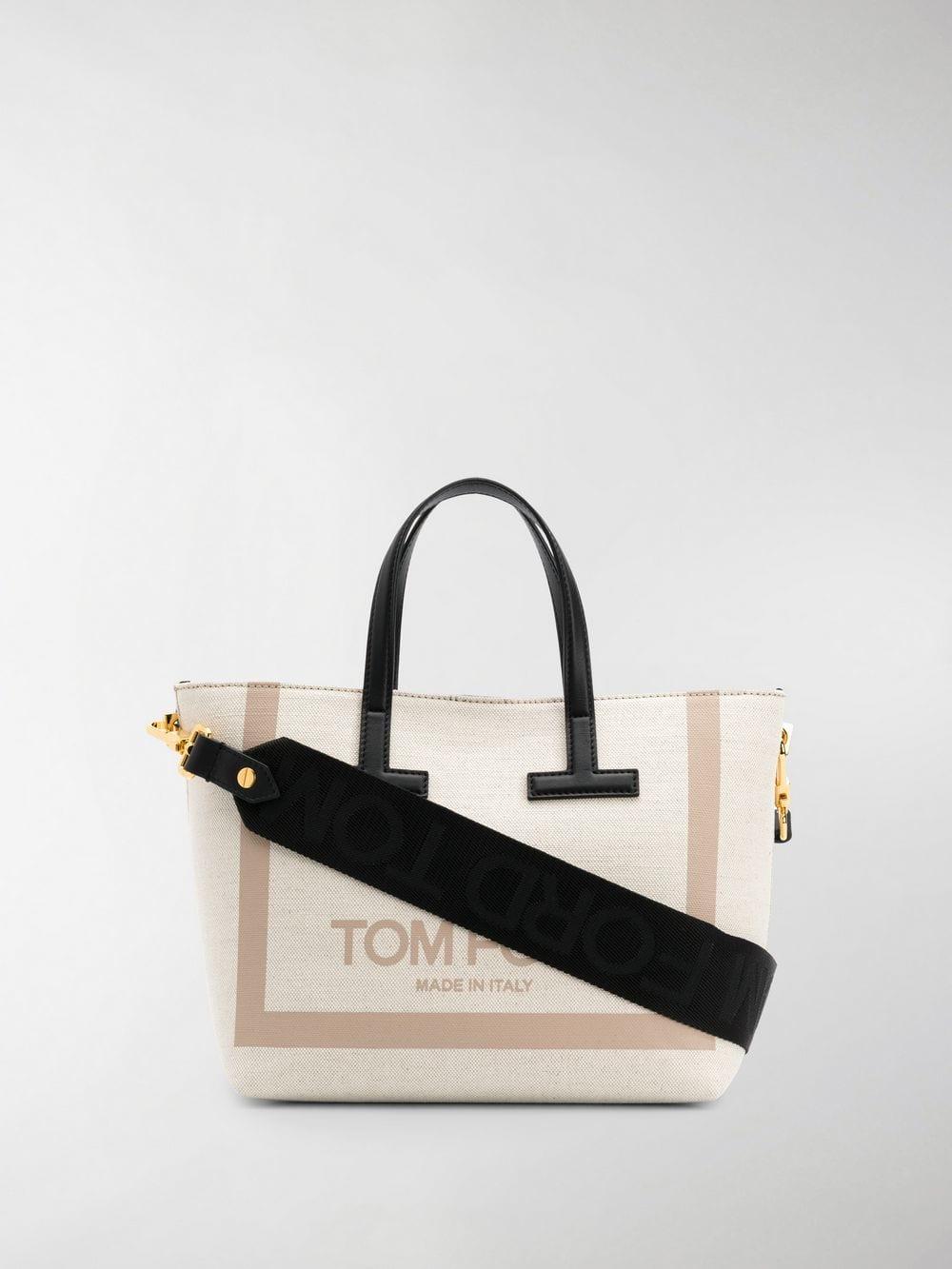 Tom Ford Canvas Logo Tote Bag - Lyst