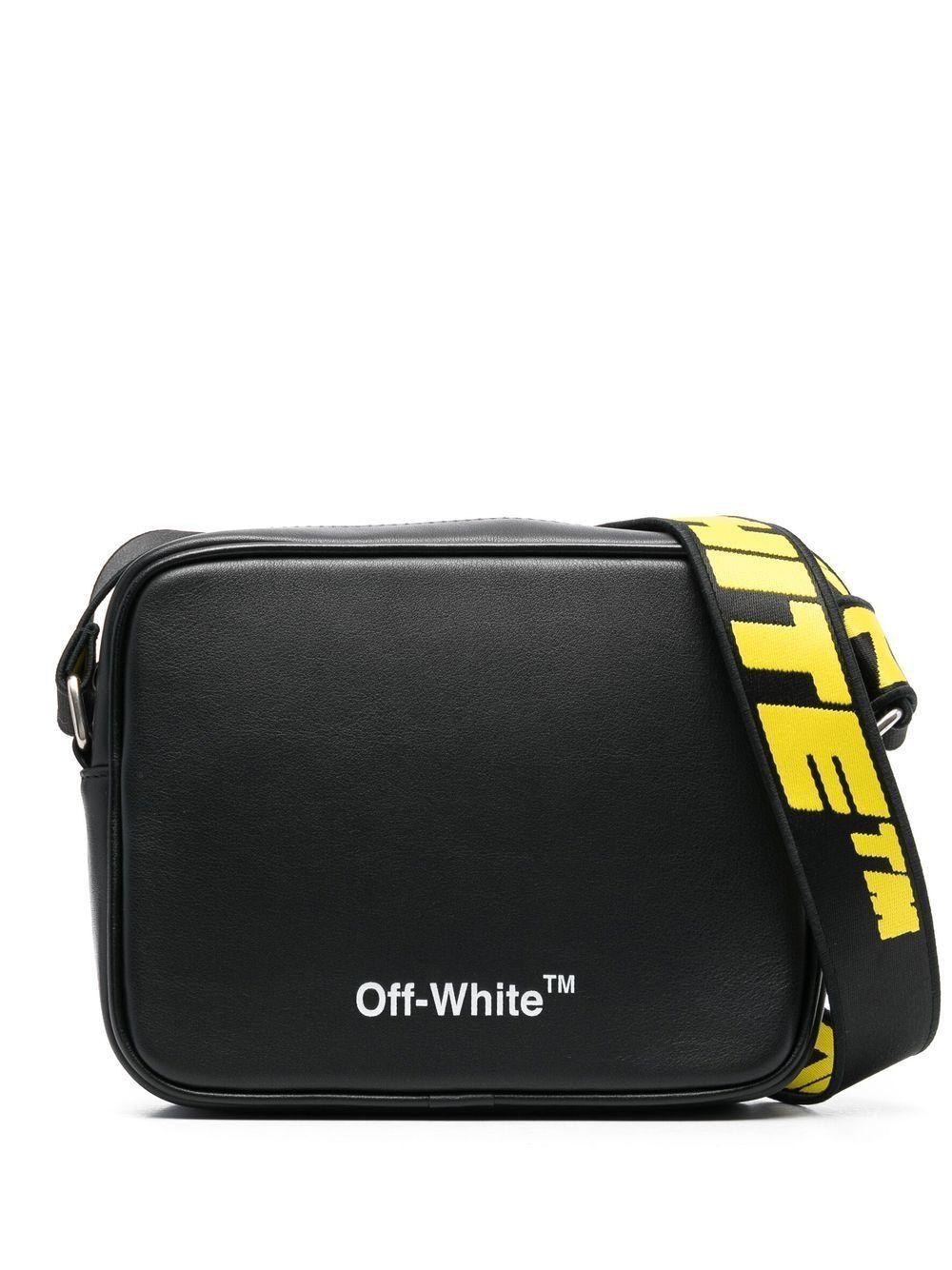 Off-White Virgil Abloh Leather Crossbody Bag Black for | Lyst