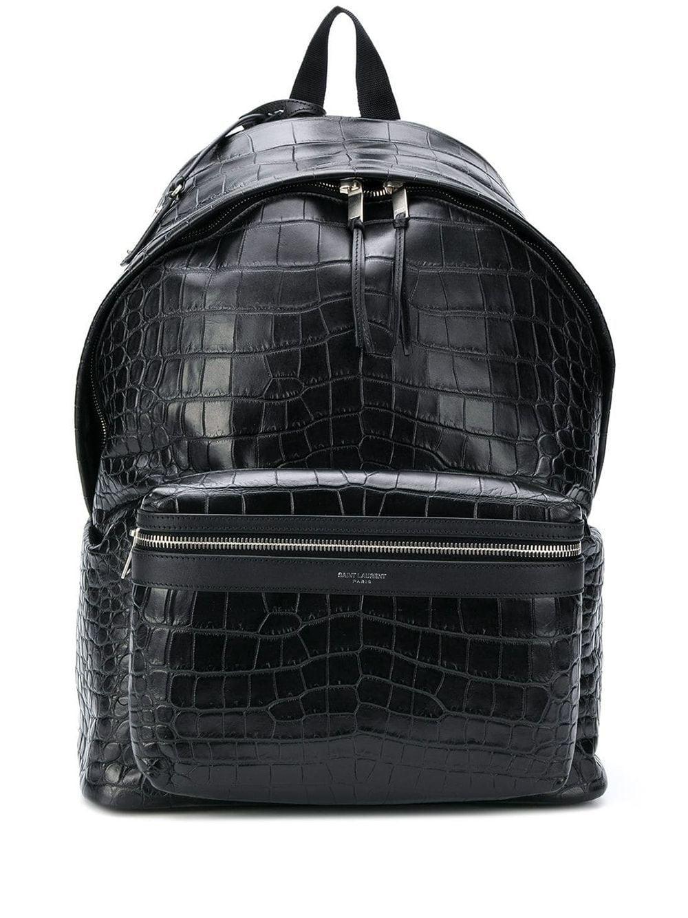 saint laurent croc backpack