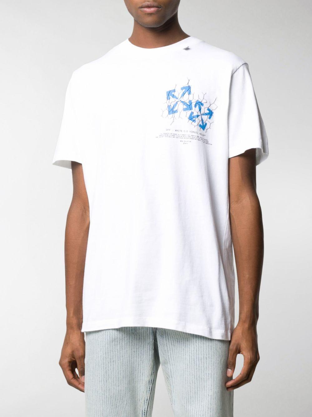 Off-White c/o Virgil Abloh Cotton Fence Arrows T-shirt in White for Men ...