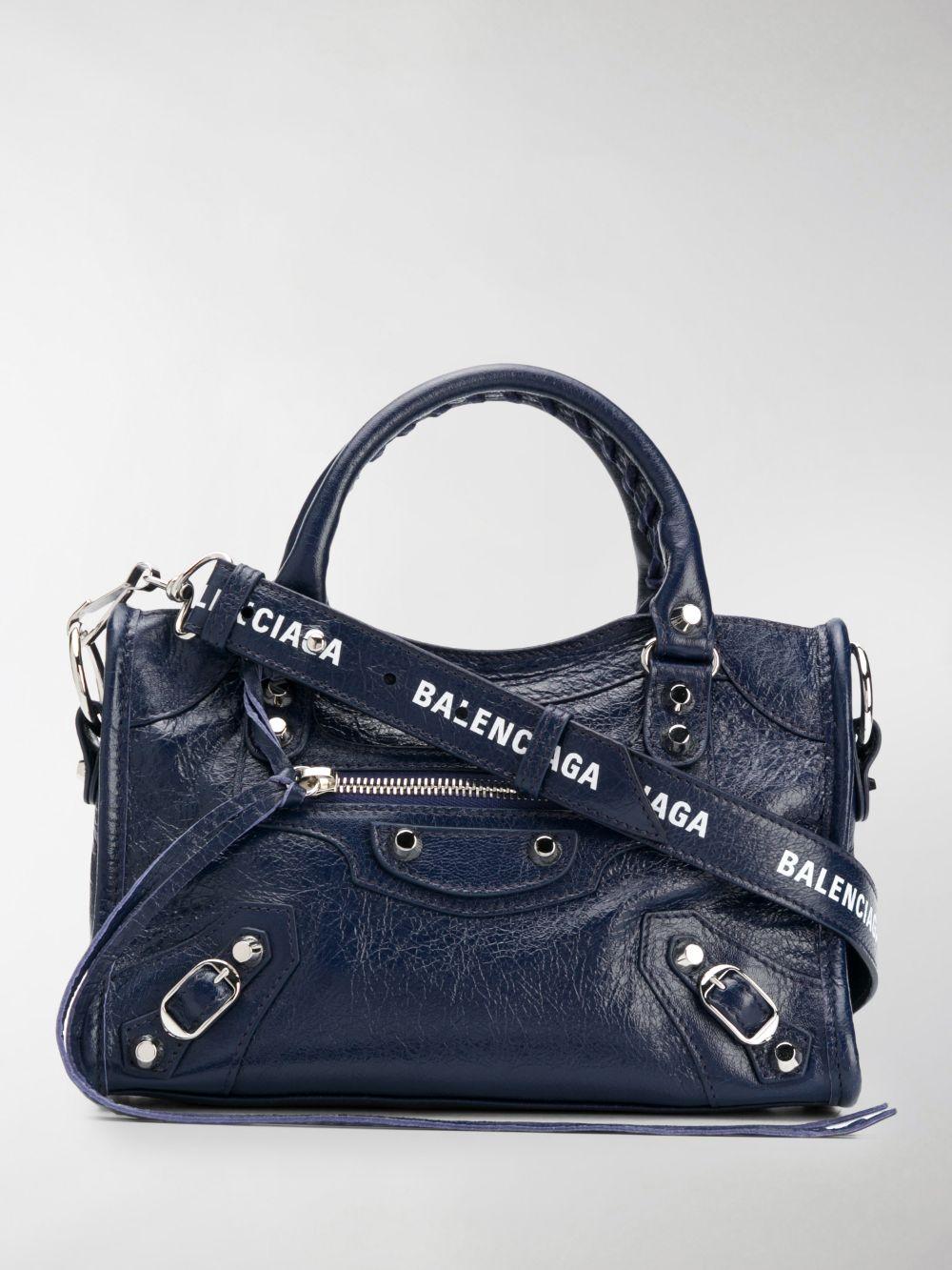 balenciaga mini city blue
