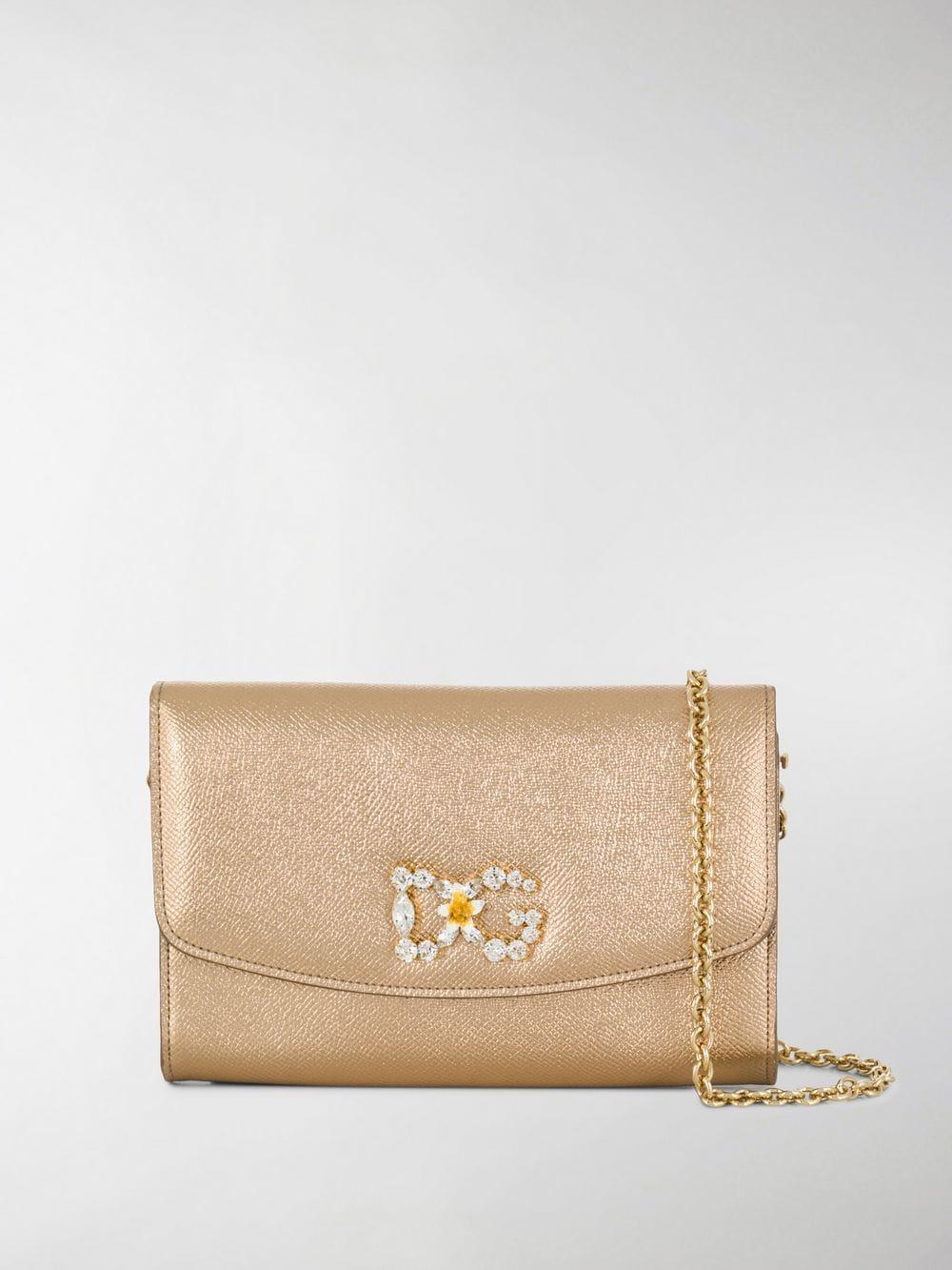 Dolce & Gabbana Dg Wallet On Chain in Metallic | Lyst