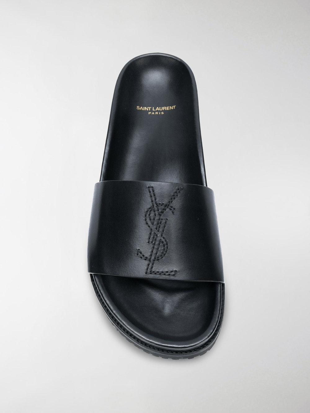 Saint Laurent 'jimmy' Slide Sandals in 