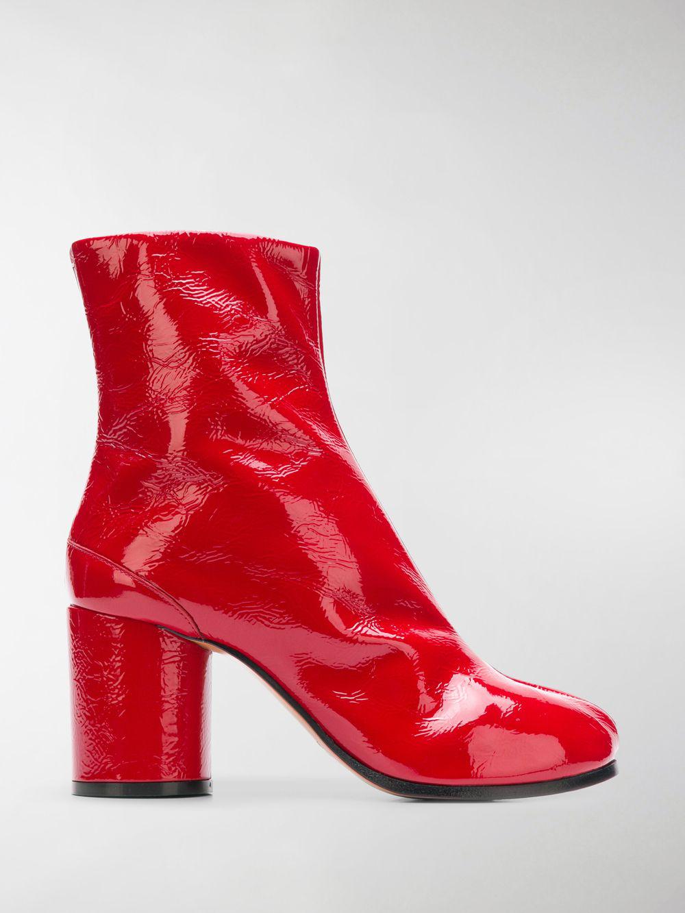 Maison Margiela Tabi Boots in Red 