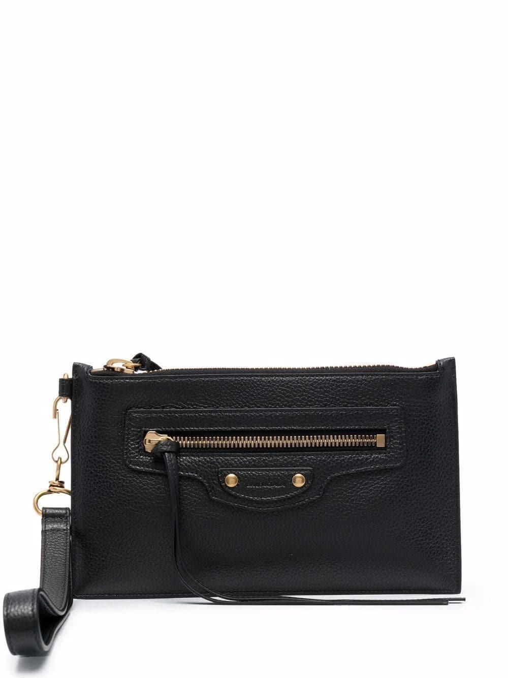 Balenciaga Leather Neo Classic Clutch Bag in Black | Lyst
