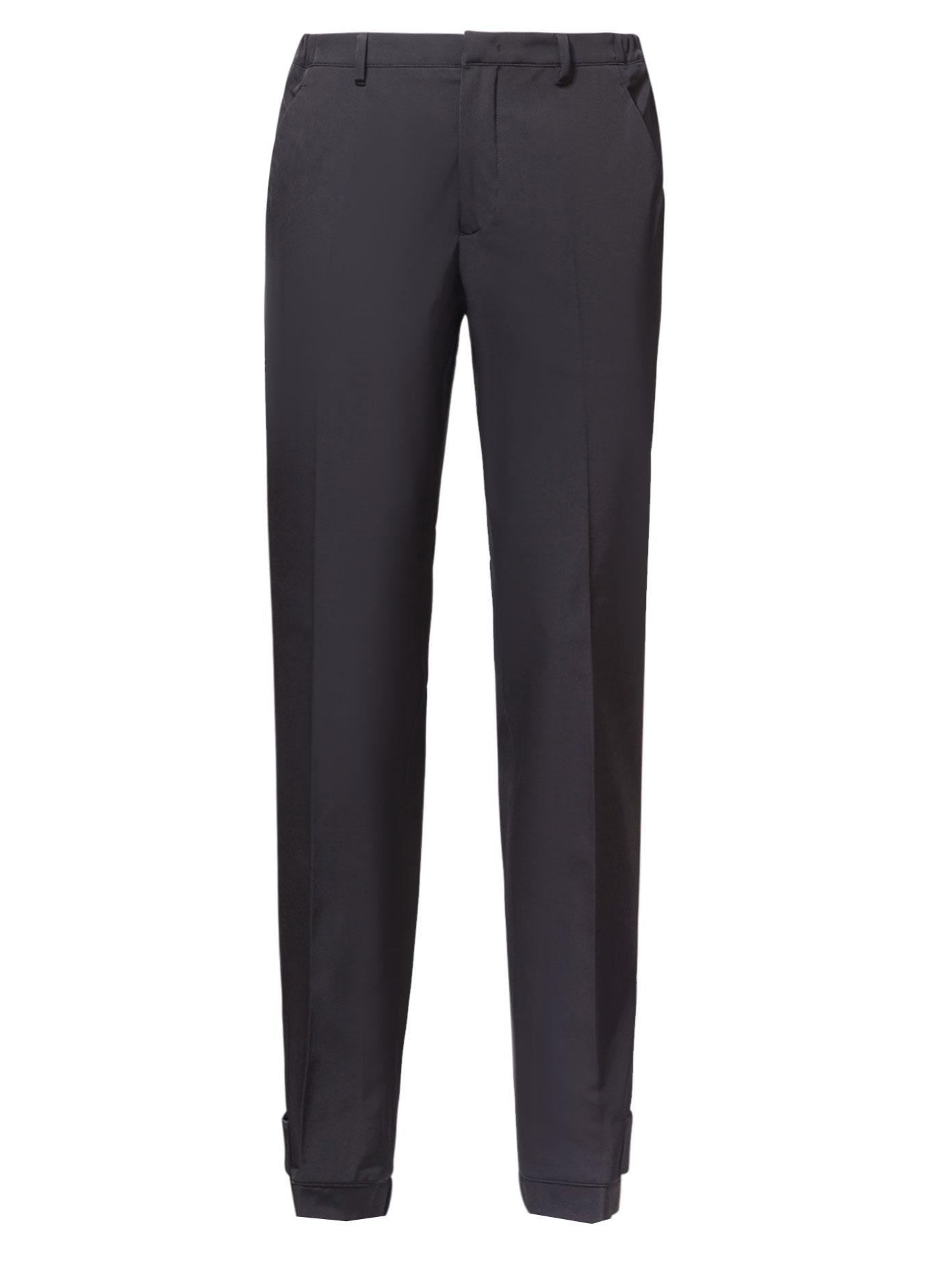 prada rubber cuff jogger pants