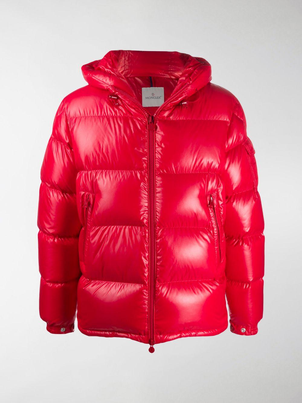 moncler red coat