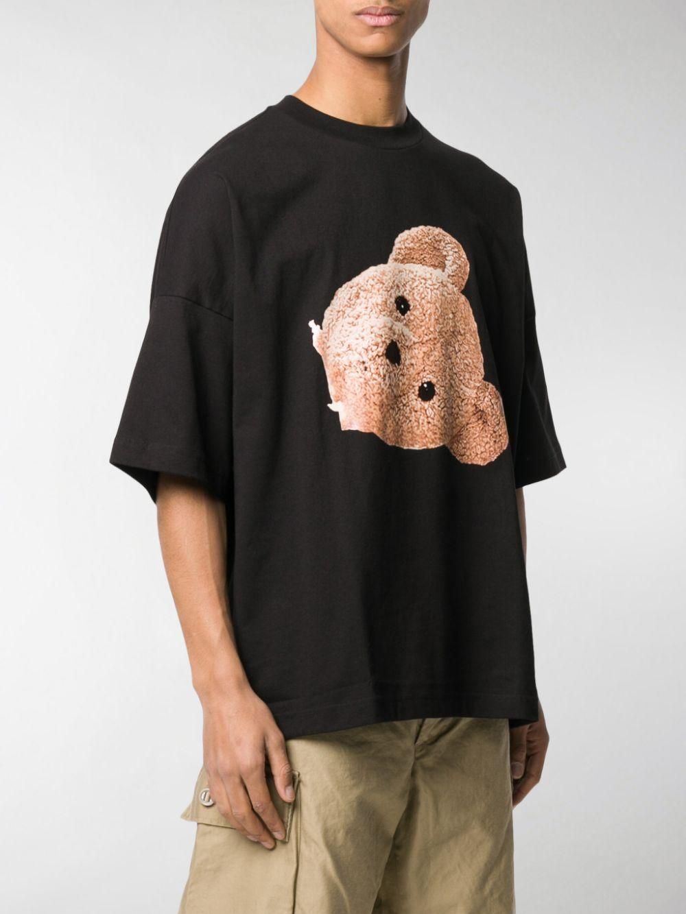Palm Angels Teddy Print T-shirt in Black for Men | Lyst
