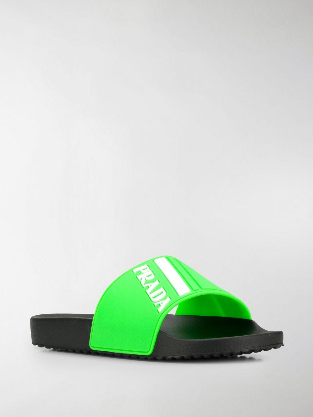 green prada slides