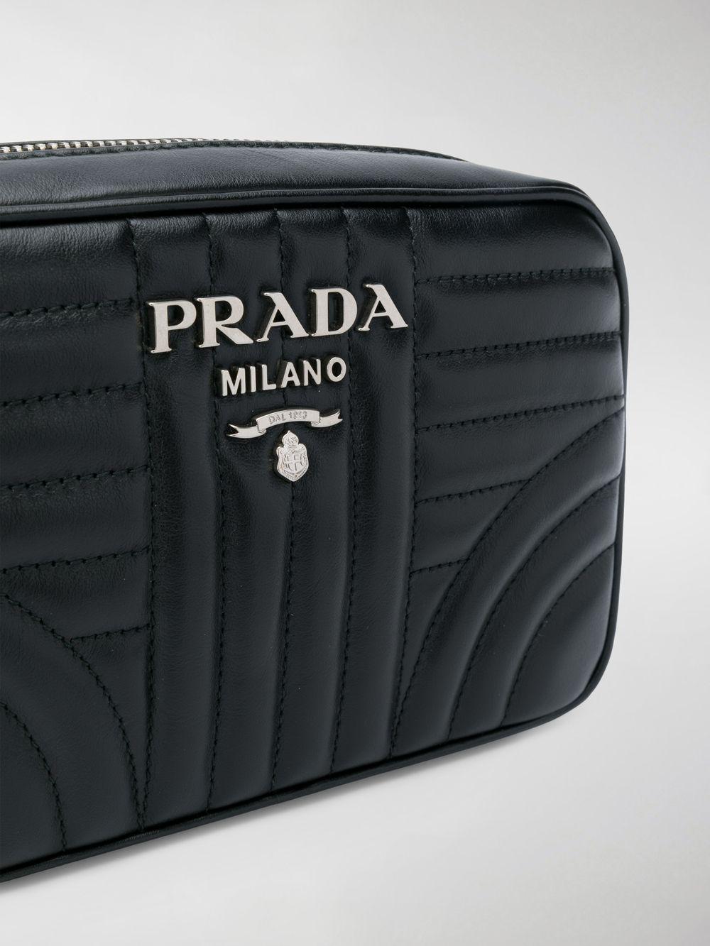 Prada Leather Diagramme Camera Bag in Black Lyst