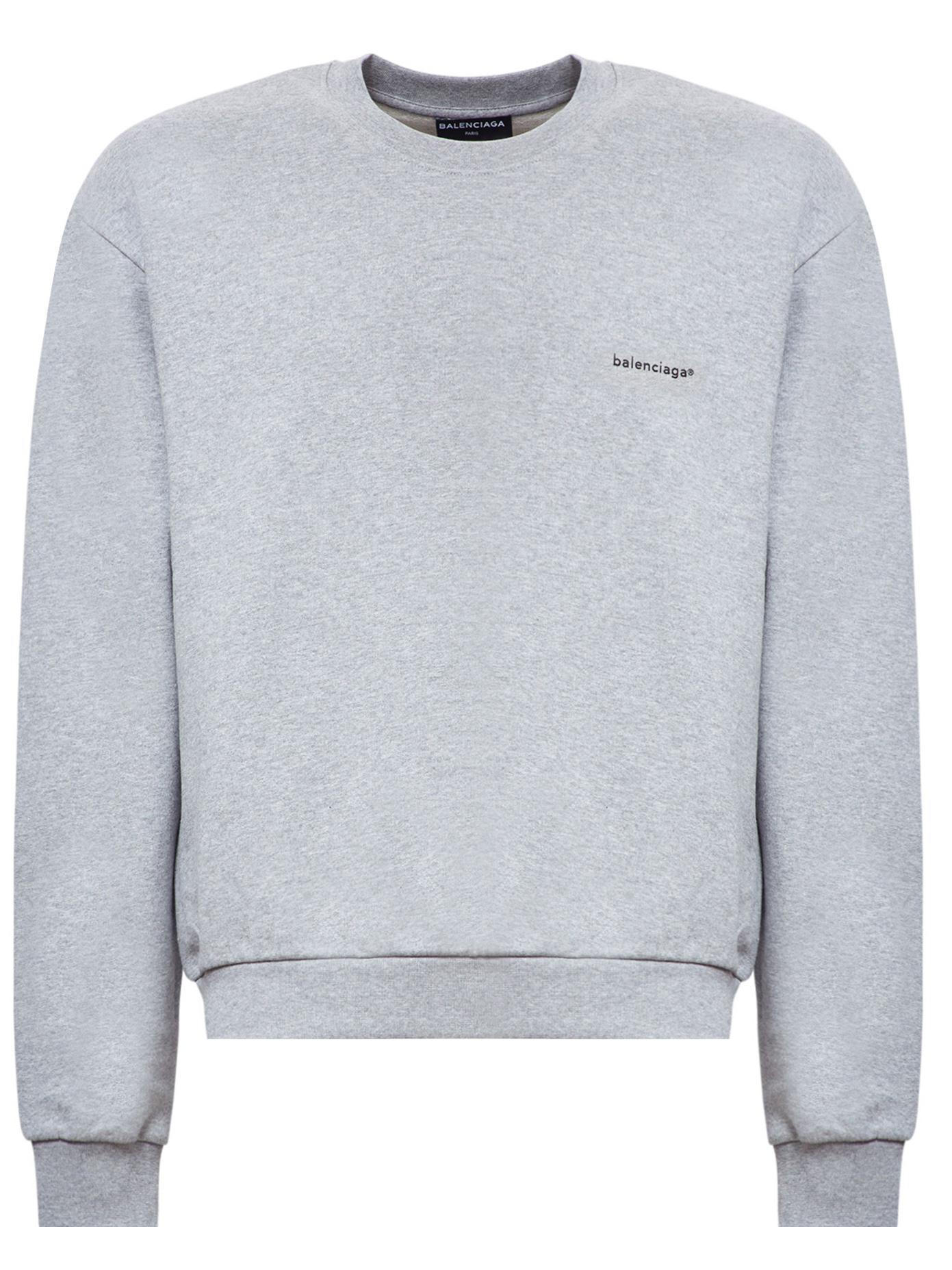 grey balenciaga sweatshirt