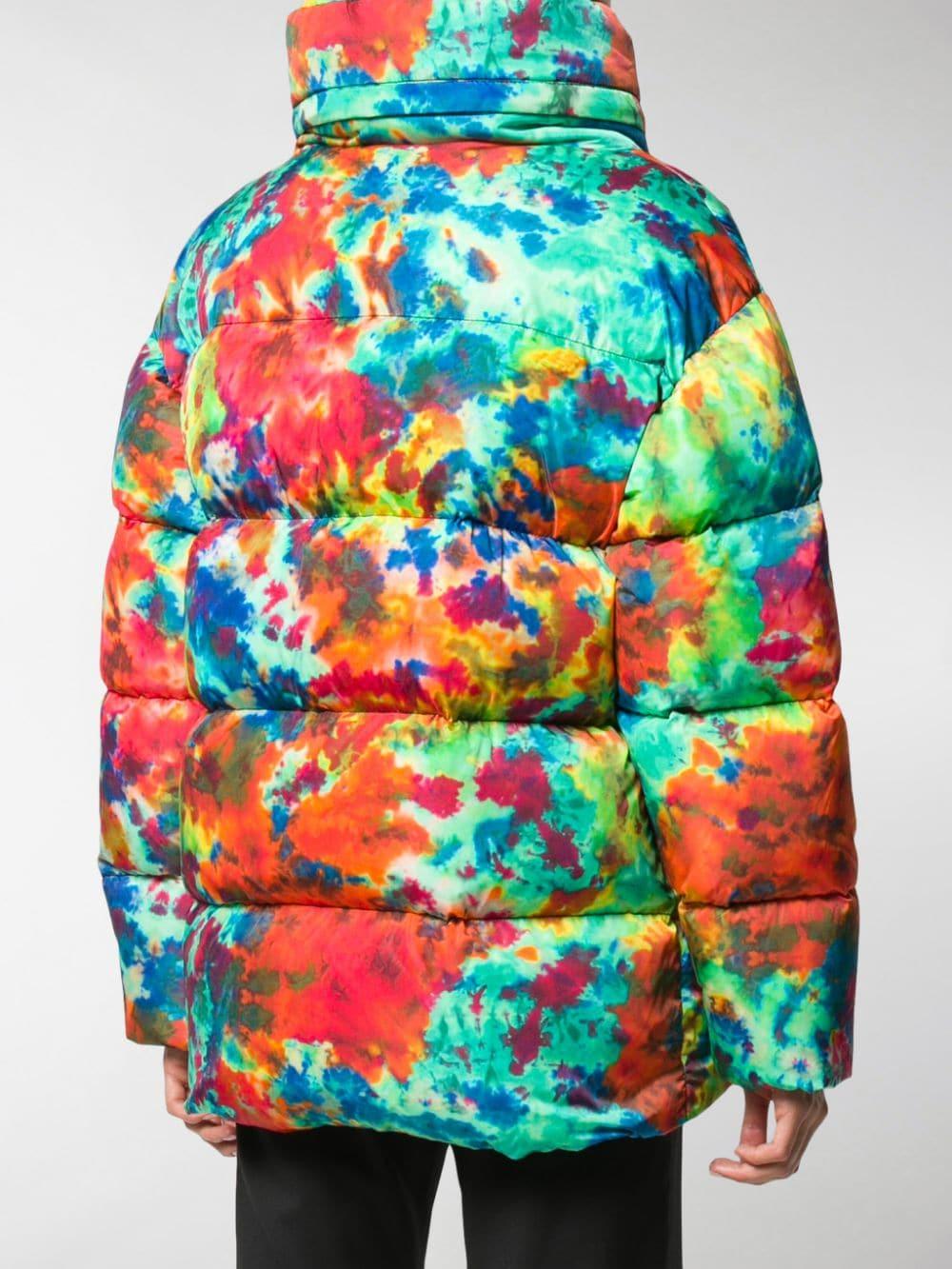 DSquared² Printed Puffer Jacket in Red Lyst