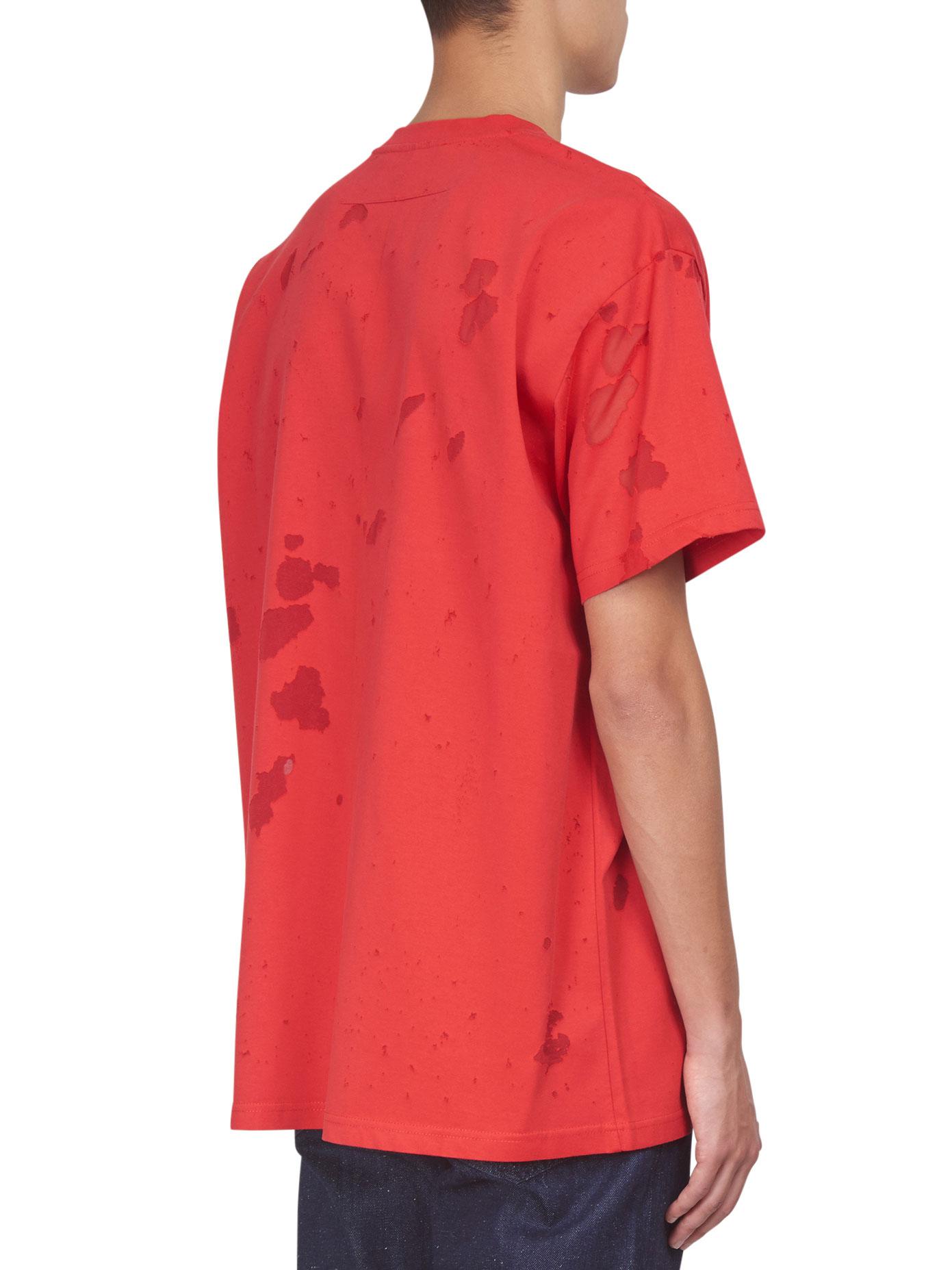 givenchy red logo t shirt