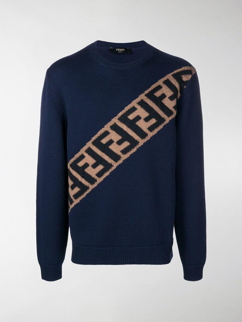 fendi blue jumper