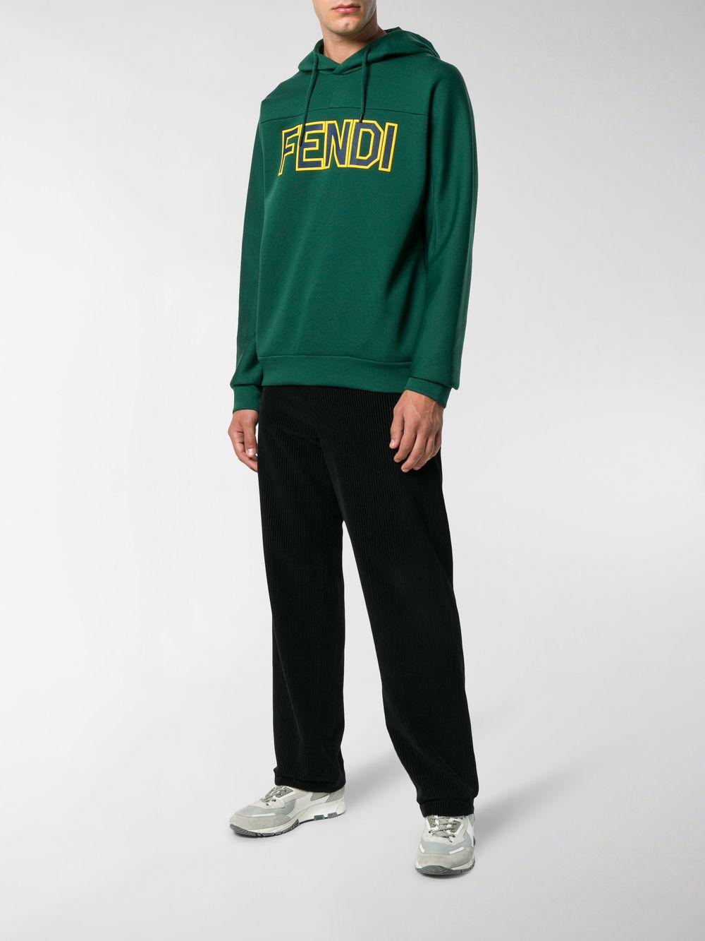 Fendi hoodie green Clearance
