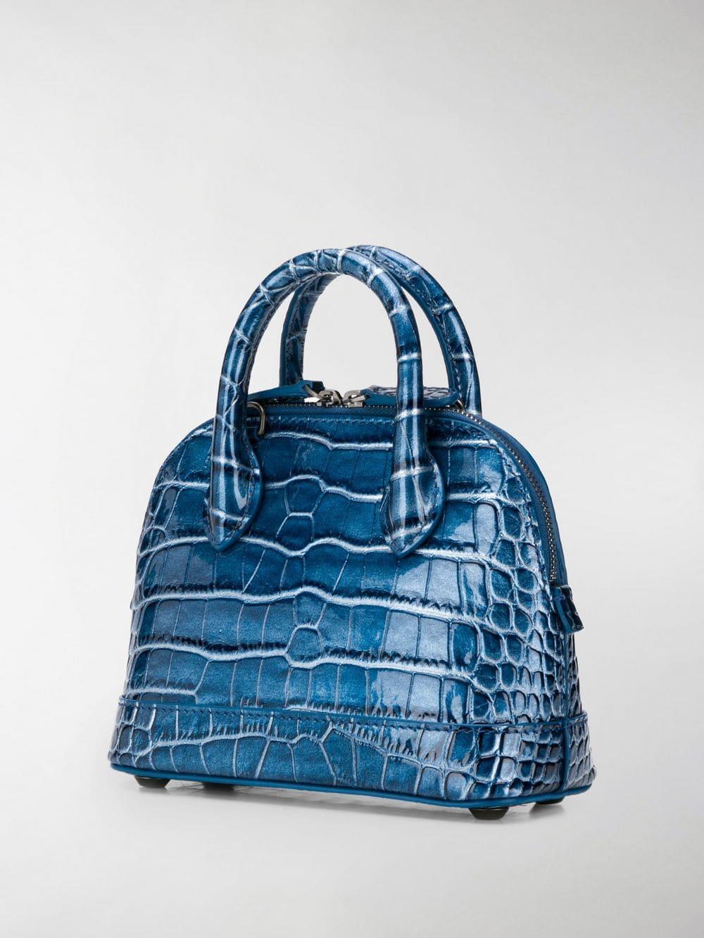blue croc bag