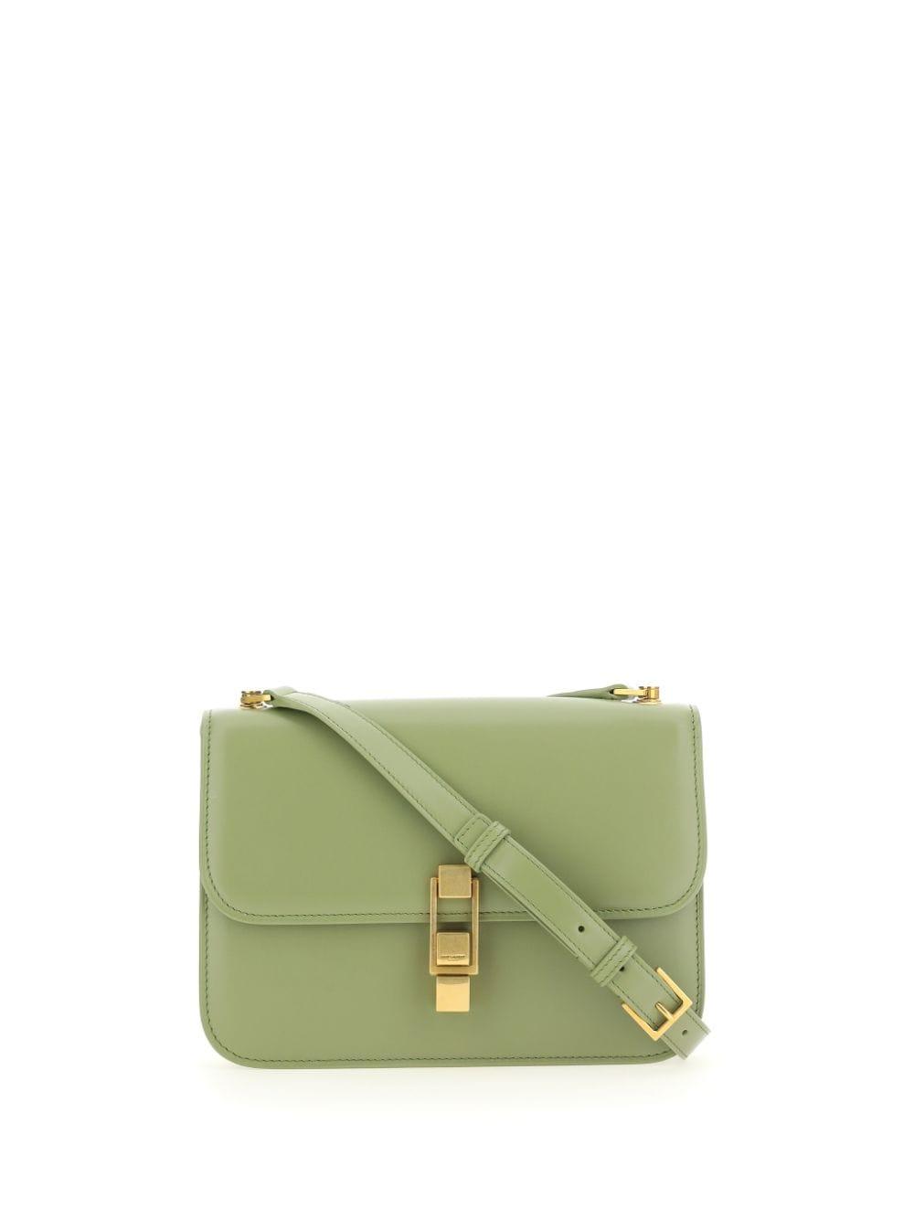 Saint Laurent Le Carré Shoulder Bag In Leather in Green Lyst