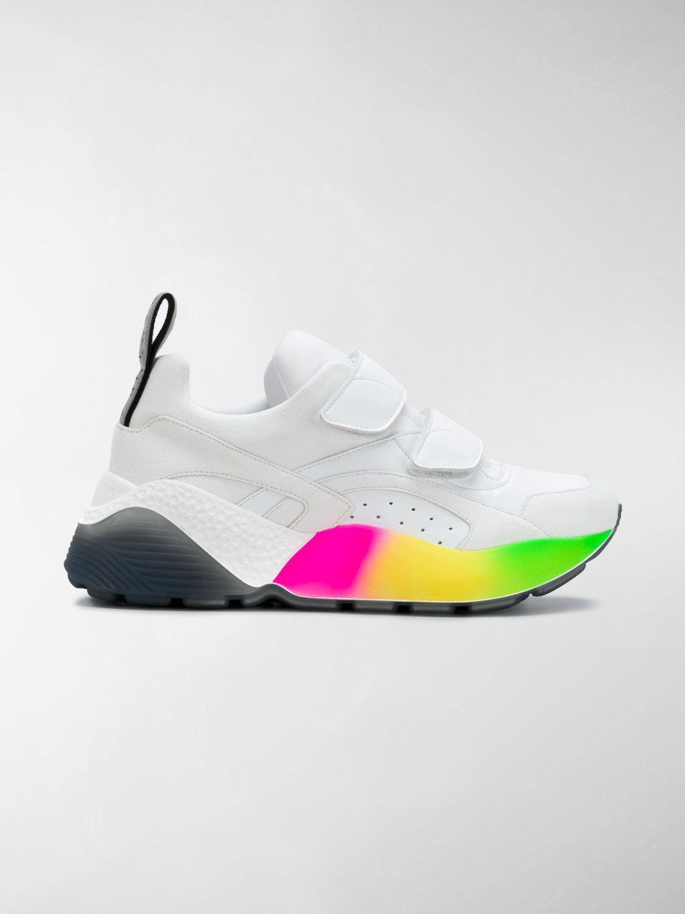 stella mccartney eclypse rainbow sneakers