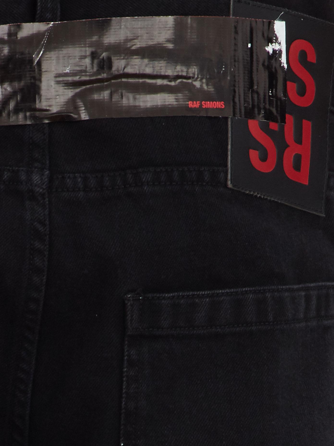 raf simons tape jeans