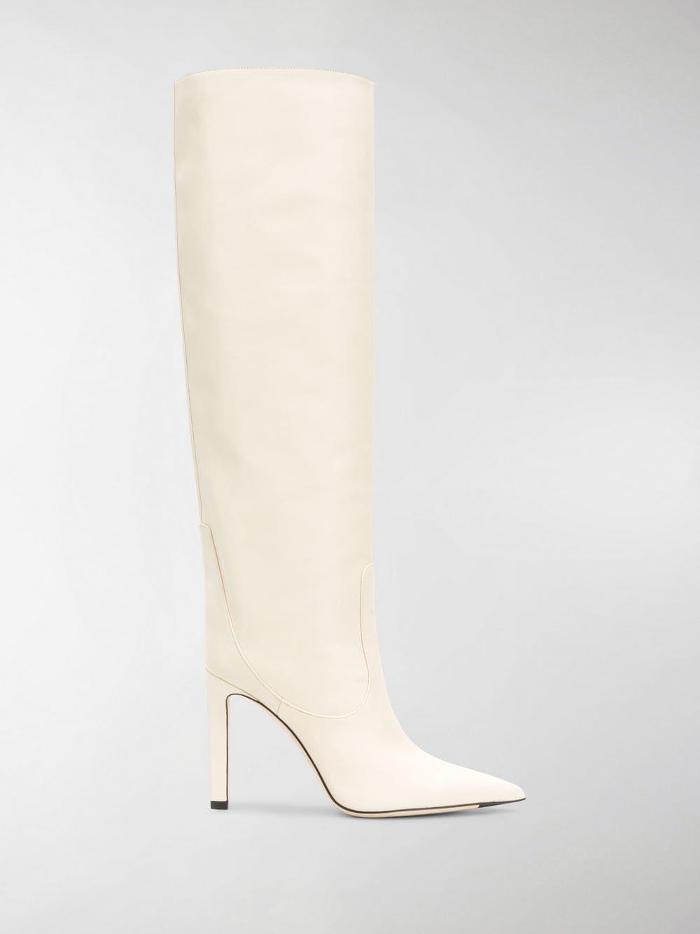 white jimmy choo boots