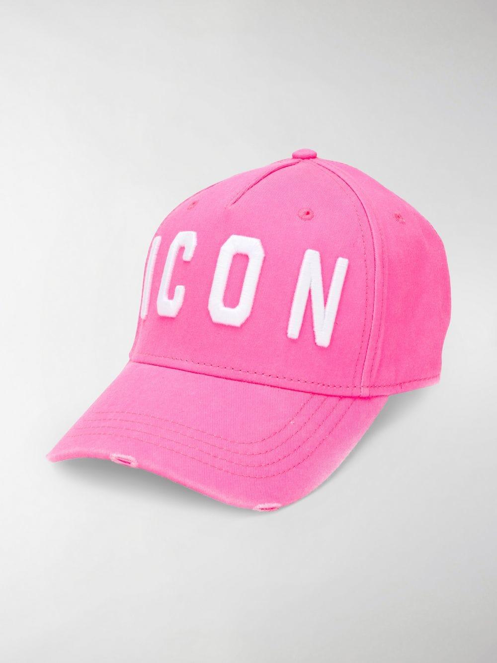 DSquared² Icon Cotton Canvas Baseball Hat in Fuchsia (Pink) | Lyst