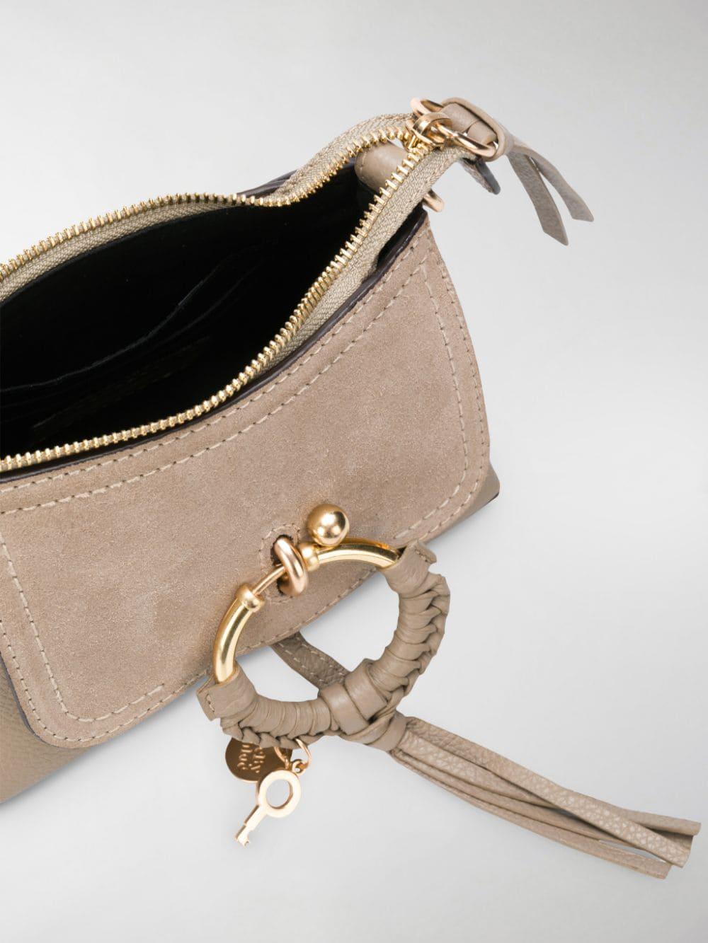 See By Chloé Leather Joan Mini Shoulder Bag in Grey (Gray) Lyst